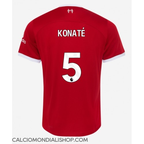 Maglie da calcio Liverpool Ibrahima Konate #5 Prima Maglia 2023-24 Manica Corta